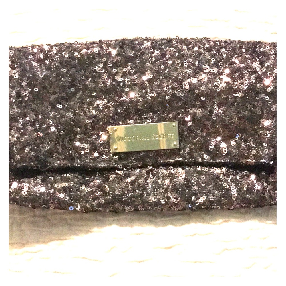 Victoria secret sequined clutch